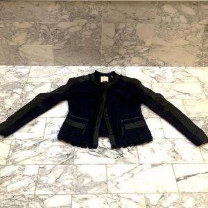 Rebecca Taylor wool and leather jacket